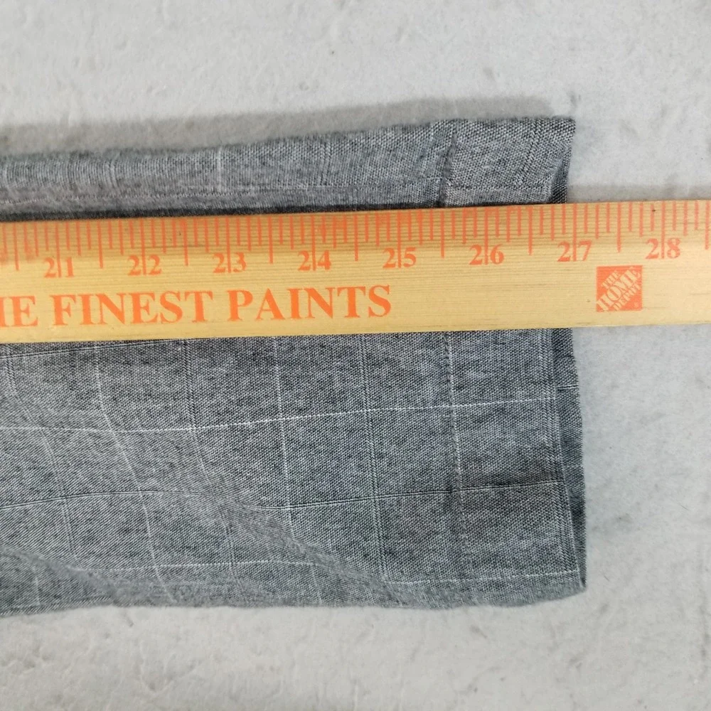Banana Republic Pants Mens 34x27 Grey Windowpane Slim-Tapered Fit Chino Trousers